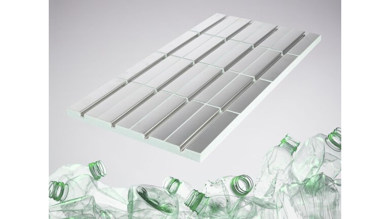 Aluminiumplatten mit Rillenstruktur